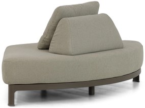 Hoek loungeset 5 personen Aluminium Taupe  4 Seasons Outdoor Santorini