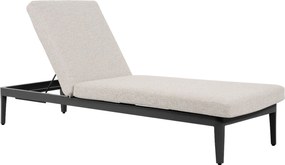 Lifestyle Garden Furniture Mateo Ligbed Met Kussen Antraciet/sandy Aluminium Grijs