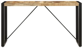 vidaXL Eettafel 140x70x75 cm massief mangohout