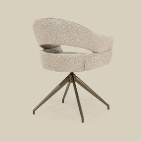 Eetstoel Brons Frame Taupe