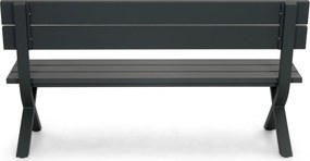 Tuinbank  aluminium 160 cm Aluminium Taupe-naturel-bruin  Presto Crosano