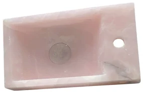 Fontana Pink Onyx toiletmeubel 40cm wit mat