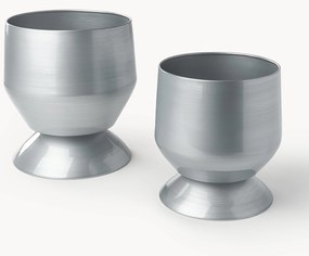 Plantenpottenset Renya van metaal, 2-delig