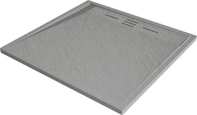 Mexen Amon vierkante douchebak SMC 90 x 90 cm, grijs - 4F619090