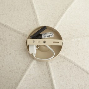 Japandi plafondlamp beige stof 70cm - Haru