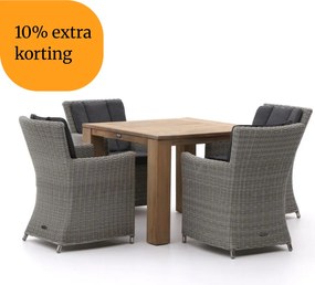 + 10% kassakorting | Diningset Intenso | 4 personen | Tuinset teakhout | 5-delig | Kees Smit Tuinmeubelen