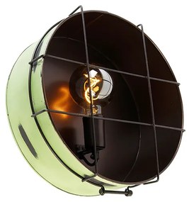 Industriële plafondlamp groen 35 cm - Barril Industriele / Industrie / Industrial E27 rond Binnenverlichting Lamp