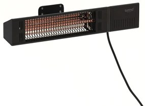 + 15% kassakorting | Terrasverwarmer voor buiten  | Sunred Ultra Fortuna | Aluminium | Zwart | 55x9cm | Kees Smit Tuinmeubelen