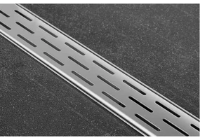 Easy Drain Compact afvoergoot enkele plaat met zijuitloop 6x140cm 50mm RVS edcom1400-50