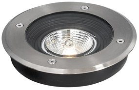 Set van 6 moderne buiten grondspots staal AR70 verstelbaar IP65 - Delux