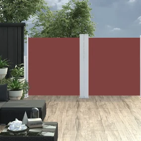 vidaXL Windscherm uittrekbaar 120x600 cm bruin