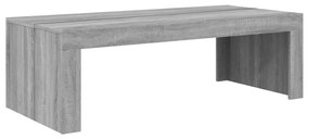 vidaXL Salontafel 110x50x35 cm bewerkt hout grijs sonoma eikenkleur