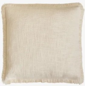 Vierkant Kussen 45x45 Cm Van Soncey Katoen Gardenia Wit - Sklum