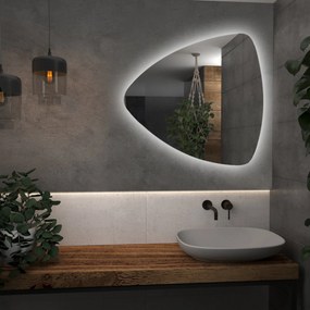 Driehoekige spiegel met LED-verlichting G12