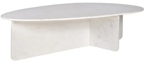 Richmond Interiors Brandon Organische Salontafel Wit Marmer - 170 X 95cm.