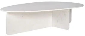 Richmond Interiors Brandon Organische Salontafel Wit Marmer - 170 X 95cm.