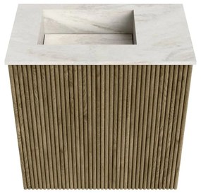 Mondiaz Joya DLux 40cm toiletmeubel dusk met wastafel faye links 1 kraangat ostra