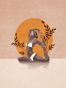 Ilustratie Meditation Woman, Emel Tunaboylu