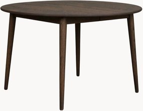 Ronde eettafel Tyler van eikenhout, uitschuifbaar