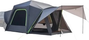 VEVOR SUV Tent Camping Auto Tent (305 x 310 x 230 cm) Waterdicht PU2000 Ruim Dubbellaags Ontwerp voor 5-8 Personen, SUV Kampeertent met Schaduwluifel &amp; Gaasramen &amp; Regendak &amp; Tas