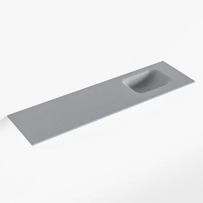 Mondiaz LEX Fontein - 110x30x0.9cm - wasbak Rechts - zonder kraangaten - voor toiletmeubel - Solid surface - Plata F51124Plata