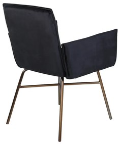 Jörn Eetkamerstoel - Callie -Zwart - Fluweel - Jörn