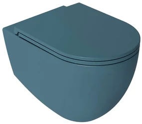 Isvea Infinity randloos toilet 53x36,5cm mat petrol