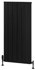 Eastbrook Withington radiator 55x120cm aluminium 1101W zwart mat