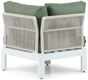 Hoek loungeset 5 personen Aluminium Wit  Lifestyle Garden Furniture Lorenzo