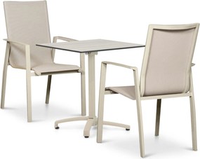 Tuinset 2 personen 707 cm Aluminium Zand/Beige Lifestyle Garden Furniture Ultimate/Marano