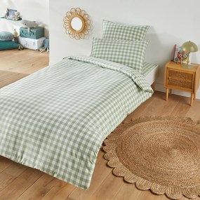 Dekbedovertrek in katoen, voor kinderen, Veldi vert