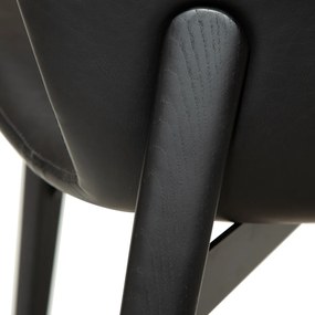 Dan-Form Paragon Design Eetkamerstoel Zwart Kunstleer