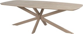 4 Seasons Fabrice tuinset 7-delig - Prado tuintafel 240x105 cm - ceramic sabbia latte