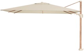 Platinum Challenger rechthoek zweefparasol T2 Premium - 2,6 x 3,5 m. - Champagne Teak