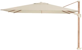 Platinum Challenger rechthoek zweefparasol T2 Premium - 2,6 x 3,5 m. - Champagne Teak