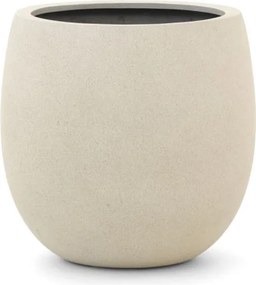 Bloempot Luca Lifestyle Grigio | Wit Kunststof | ø55cm | Geschikt voor buiten en binnen | Kees Smit Tuinmeubelen