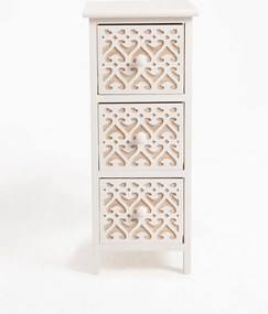 Hulpmeubilair Cloak Wit, Smal, 3 laden