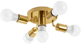 Metalen Spotlight Plafondlamp Goud APP708-5c