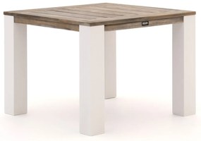 Tuin eettafel ROUGH | Vierkant  | Tuintafel Teakhout | 100x100cm | 4 personen | Kees Smit Tuinmeubelen