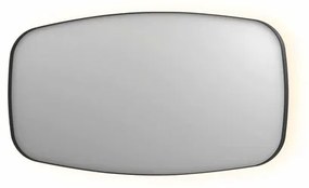 INK SP30 spiegel - 160x4x80cm contour in stalen kader incl indir LED - verwarming - color changing - dimbaar en schakelaar - mat zwart 8409780