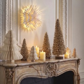 Set van 2 opvouwbare kerstbomen, hoogte 20 cm, CASPAR