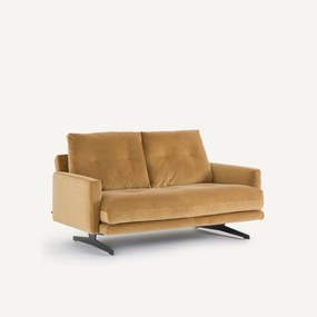 2-zitsbank in linnen fluweel, DELICATO