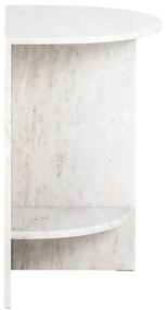 Richmond Interiors Lansky Marmeren Nachtkastje Beige Wit - 51x35x56.5cm.