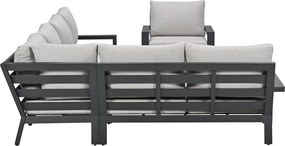 Garden Impressions Sorelli loungeset 6-delig - donker grijs