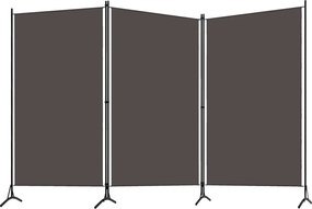 vidaXL Kamerscherm met 3 panelen 260x180 cm antraciet