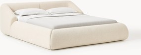 Gestoffeerd bouclé bed Sofia