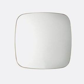 Vierkante spiegel in staalmetaal 60x60 cm, Iodus