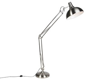 Smart vloerlamp staal incl. Wifi A60 - Hobby Retro E27 rond Binnenverlichting Lamp