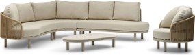 Loungeset tuin 6 personen Rope Zand/Beige  Coco Amici