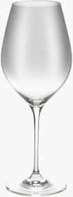 Rode wijnglazen Cuvee van kristalglas, 6-delig